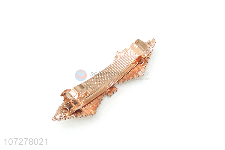 Custom Bling Bling Rhinestone Hair Clip For Women
