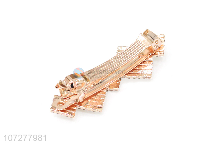 Good Quality Rhinestone Alloy Hairpin Alloy Spring Clip