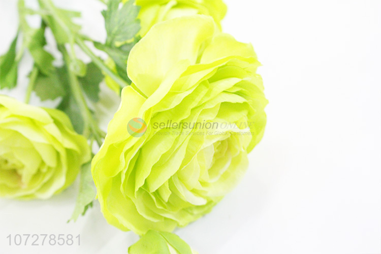 Suitable price home decoration 4 heads artificial flower cloth flowers