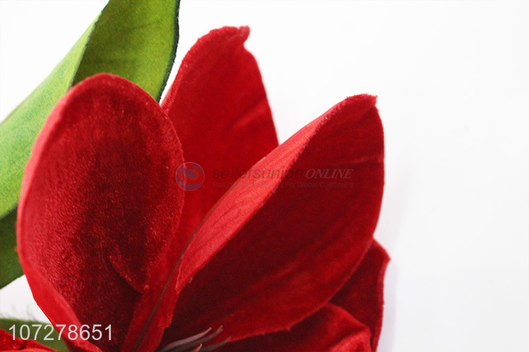 China maker garden decoration 4 heads cloth flower artificial bouquet