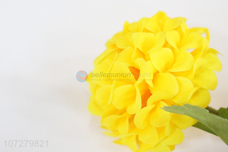 Wholesale popular 3 heads artificial bolocephalus decorative silk cloth flowers