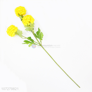 Wholesale popular 3 heads artificial bolocephalus decorative silk cloth flowers