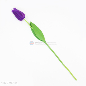 Factory price single artificial tulip beautiful silk cloth flowers