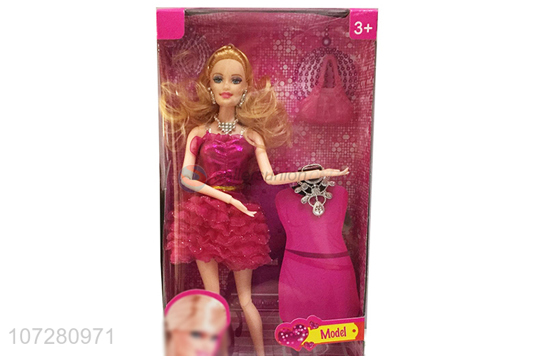 New Arrival Solid Body Joints Doll With Accessories Set Toy