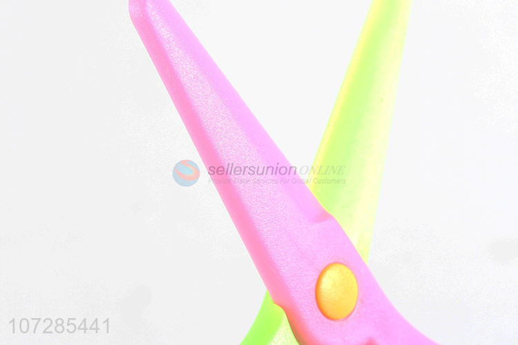 Suitable price lovely children safety scissors paper cutting scissors