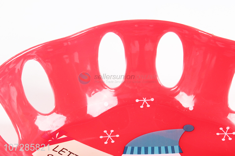 Unique Design Household Plastic Christmas Serving Tray Candy Plate