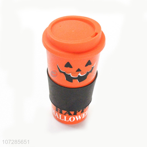 Newwest Halloween Pumpkin Pattern Design Plastic Auto Mug