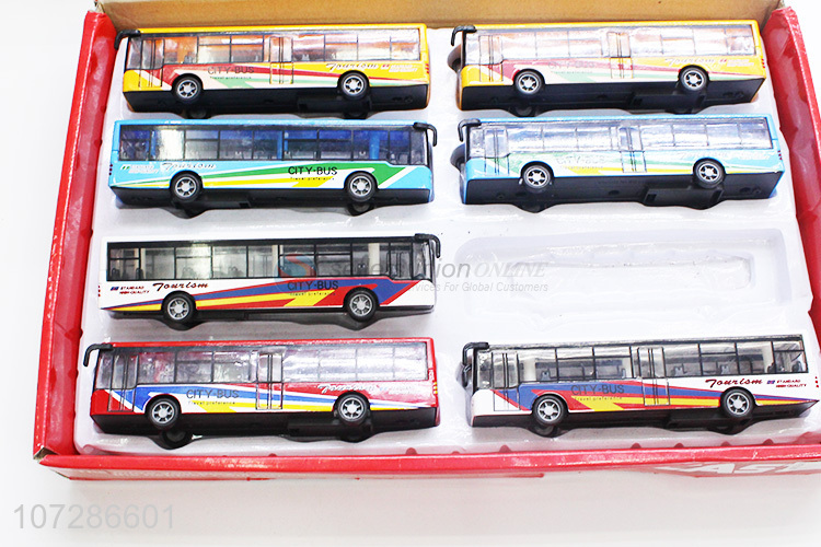 Custom Alloy City Bus Model Toy Vehicle For Children