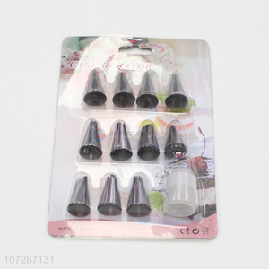 Wholesale price 12pcs cake decorating nozzles kitchen baking tools