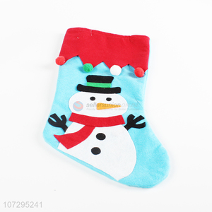 High quality blue christmas stocking christmas decoration bag