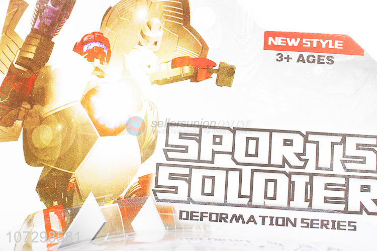 Newest Sports Soldier Toy Plastic Deformation Robot Toy