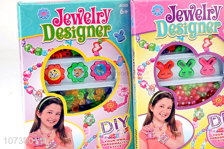 Cheap Girls Colourful Fashion Jewelry Toys Set Beautiful Gift Diy Bead Toy