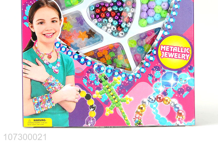 Best Price Diy Handmade Making Beaded Fashion Jewelry Beauty Set Toy For Kids