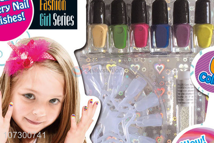 Premium Quality Children Colorful Make Up Toy Kids Diy Nail Polish Toy Set