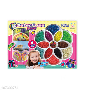 High Sales 12 Colors Waterfuse Beans Diy Beaded Educational Toy Set