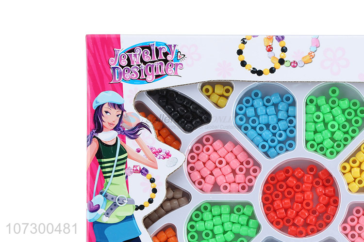 Reasonable Price Girls Diy Plastic Jewelry Toy Kids Jewelry Making Beads Kit