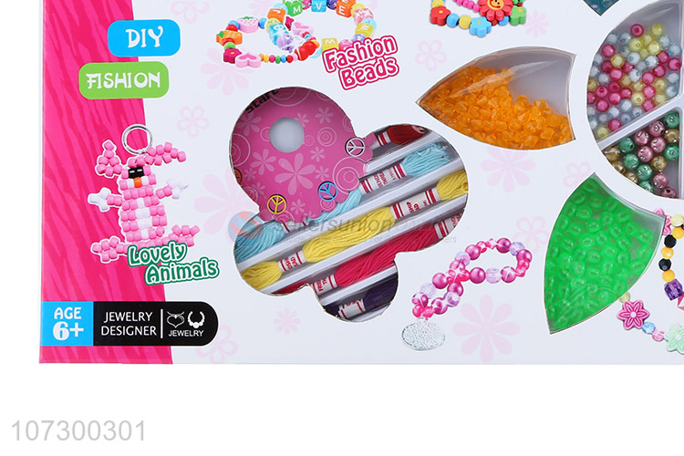 Newest Hot Sale Plastic Diy Kids Diy Bead Jewelry Toy Set