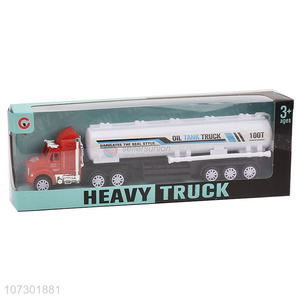 Best Price Inertial  Oil Tank Truck Toy Plastic Toys For Kids