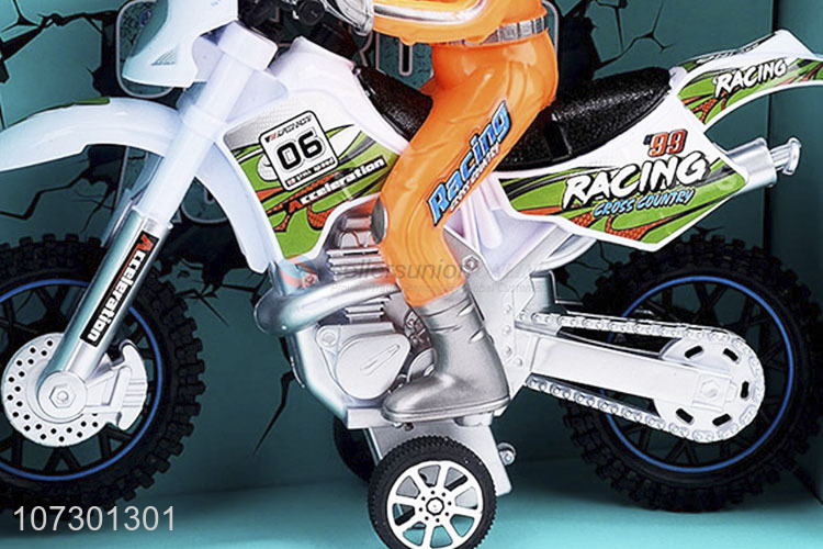 Best Price Kids Inertial Off-Road Autobike Plastic Toy With Light And Music