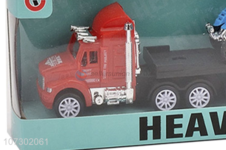 Best Price Car Model Toy Inertia Heavy Trailer Truck Toy Set For Kids