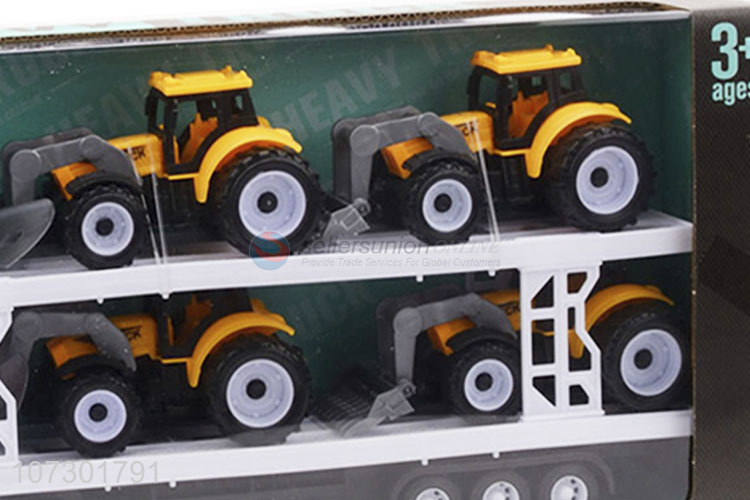 Wholesale Promotional Inertial Heavy Trailer Truck Toys Set For Boys