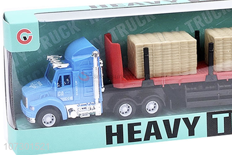 China Supplies Wholesale Inertial Heavy Trailer Truck Kid Car Toys Set