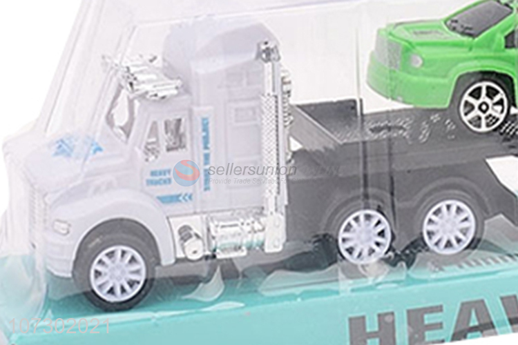 New Products Kids Car Model Plastic Toy Inertia Heavy Trailer Truck Toys Set