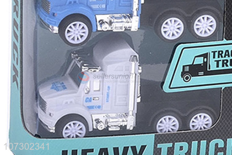 Contracted Design Inertia Heavy Trailer Truck Toy Set Kids Cool Toys