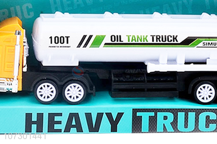 Newest Friction Oil Tank Truck Toy Promotional Toy Truck For Kids