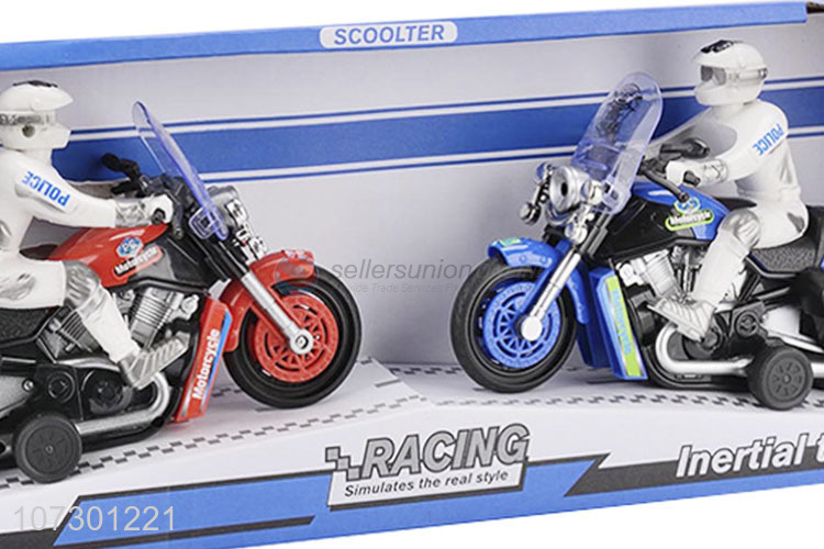 Wholesale New Design Inertial Police Motorcycle Toys Kids Cool Toy