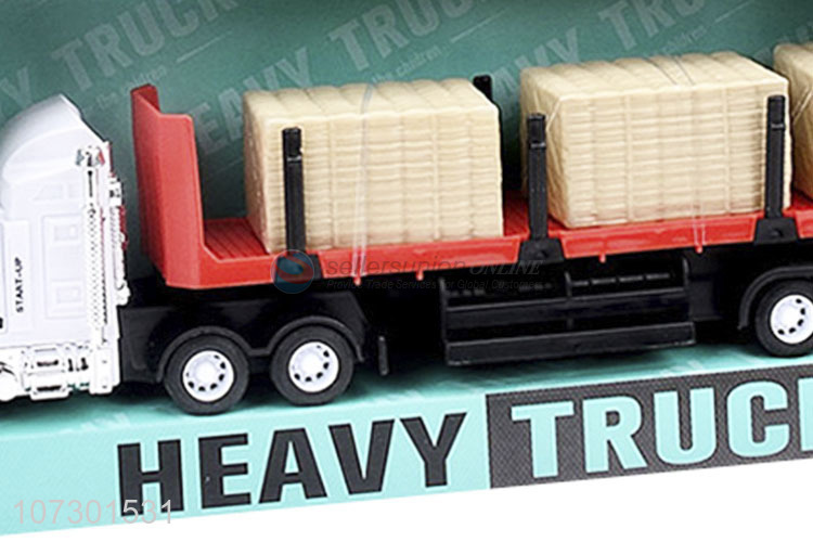 Reasonable Price Inertial Heavy Trailer Friction Truck Toys For Childrens