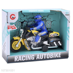 New Product Kids Cool Toy Inertial Racing Autobike Motorcycle Toys With Music Light