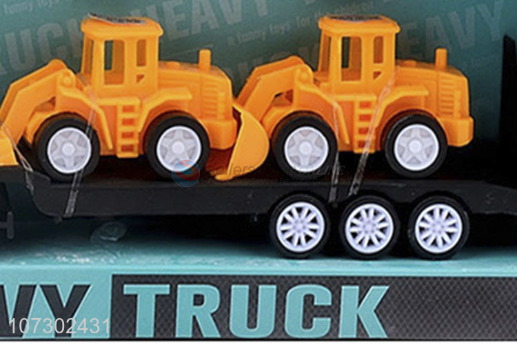 Personalized Popular Inertial Heavy Trailer Truck Toys Set Carrying Engineering Vehicle