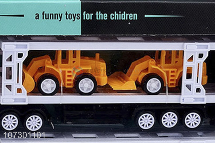 High Quality Childrens Funny Toys Inertia Heavy Trailer Truck With Cars