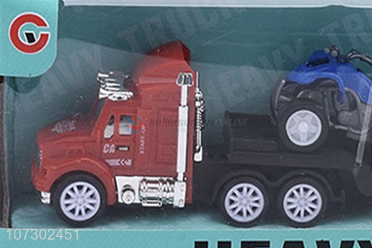 Latest Style Boys Toy Set Inertial Heavy Trailer Truck Friction Truck Toys Set