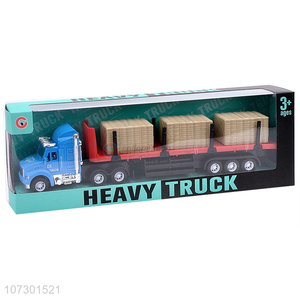 China Supplies Wholesale Inertial Heavy Trailer Truck Kid Car Toys Set