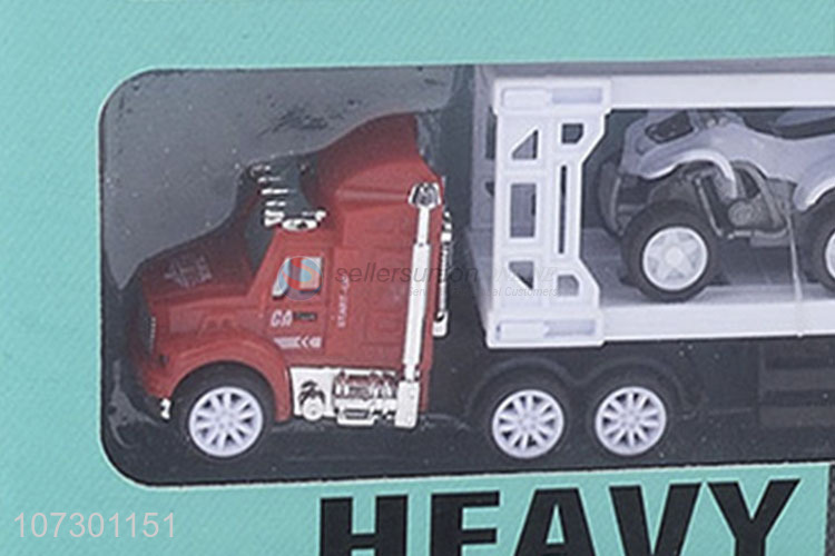 Customized Diecast Truck Model Popular Inertia Trailer Truck Toys For Kids