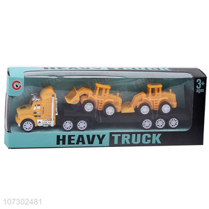 Good Selling Boys Funny Toys Inertial Heavy Trailer Friction Truck Toy Set