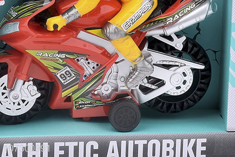 Wholesale Price Kids Inertial Athletic Autobike Plastic Toy With Light And Music