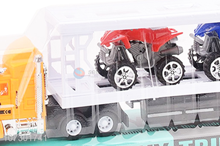 Promotional Price Inertia Heavy Trailer Truck Toy Set Kids Cool Toys