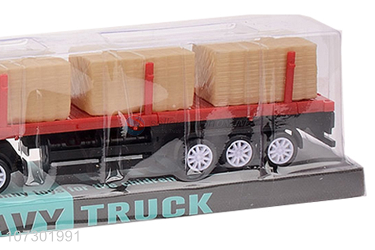 High Quality Car Model Plastic Toy Inertia Heavy Trailer Truck Toy