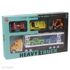 Latest Design Inertial Heavy Trailer Truck Friction Truck Toys Set