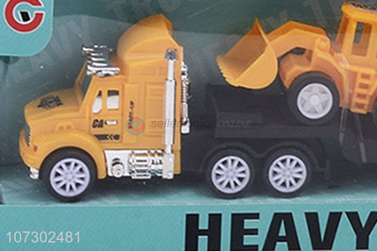 Good Selling Boys Funny Toys Inertial Heavy Trailer Friction Truck Toy Set