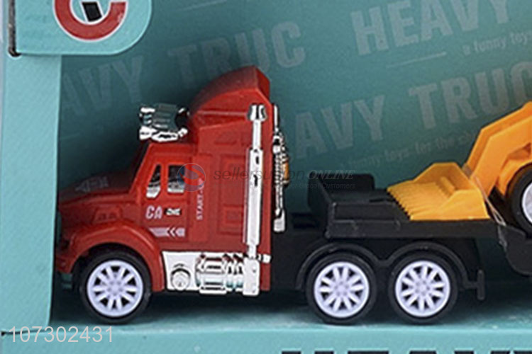 Personalized Popular Inertial Heavy Trailer Truck Toys Set Carrying Engineering Vehicle