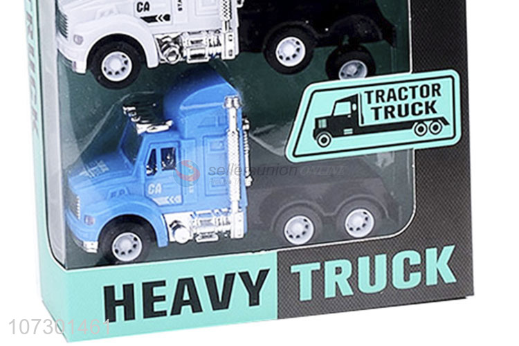 Competitive Price Inertia Heavy Trailer Truck Toy Set For Kids