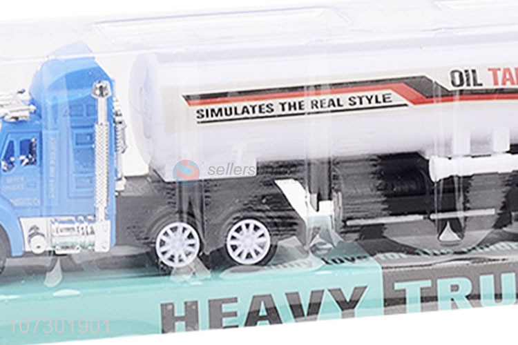 Premium Quality Inertial Heavy Trailer Truck Toy Carrying Two Excavator