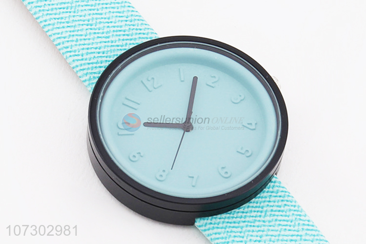 Wholesale Colorful PU Leather Watchband Casual Watch For Man