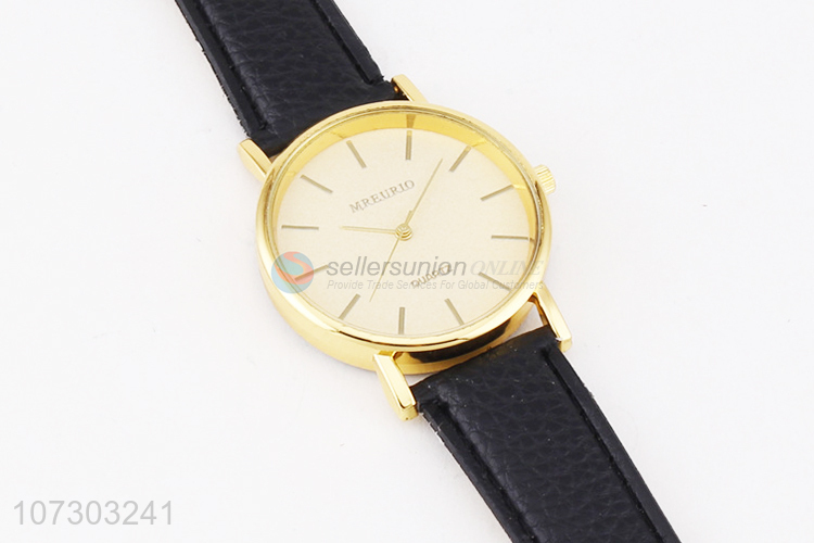 Good Quality PU Watchband Watches Best Wristwatch