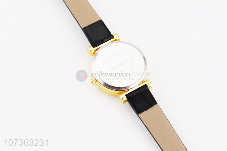 Custom PU Watchband Watch Fashion Ladies Wrist Watch