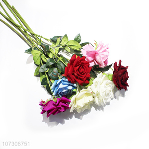 Fashion Style Artificial Flower Simulation Rose